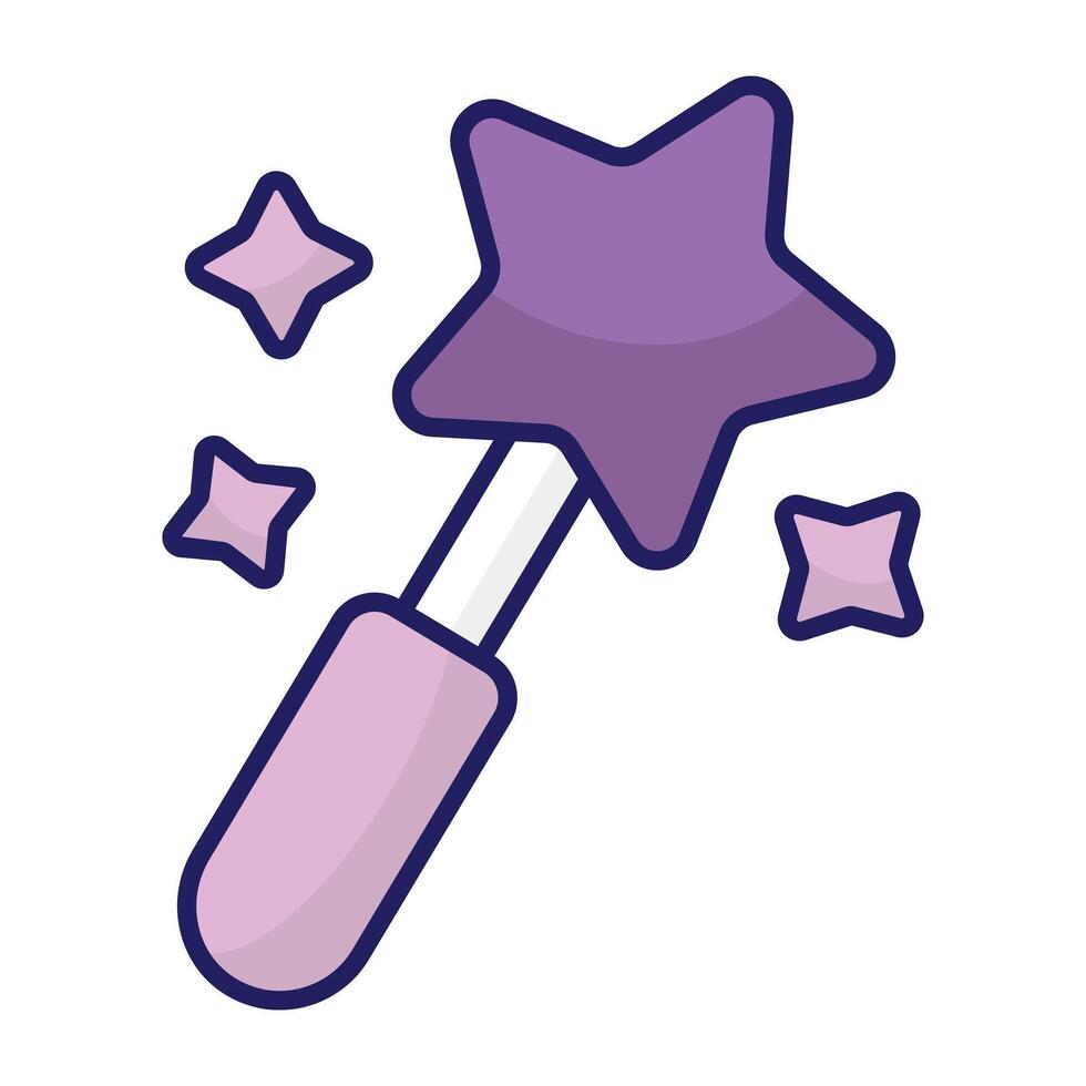 Trendy design icon of magic wand vector