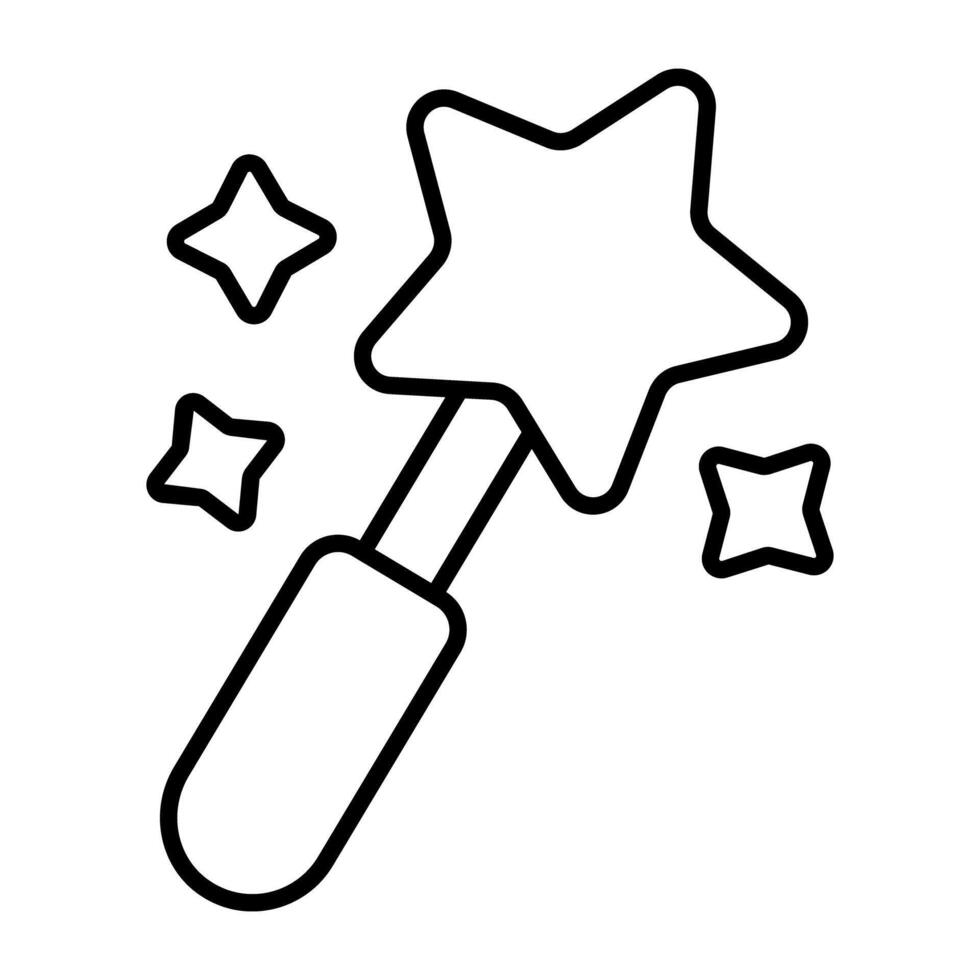 Trendy design icon of magic wand vector