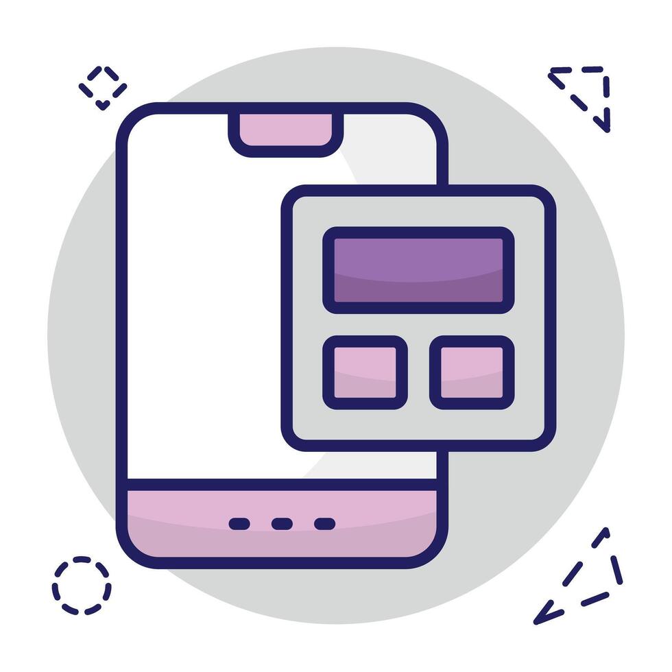 Trendy design icon of web design vector