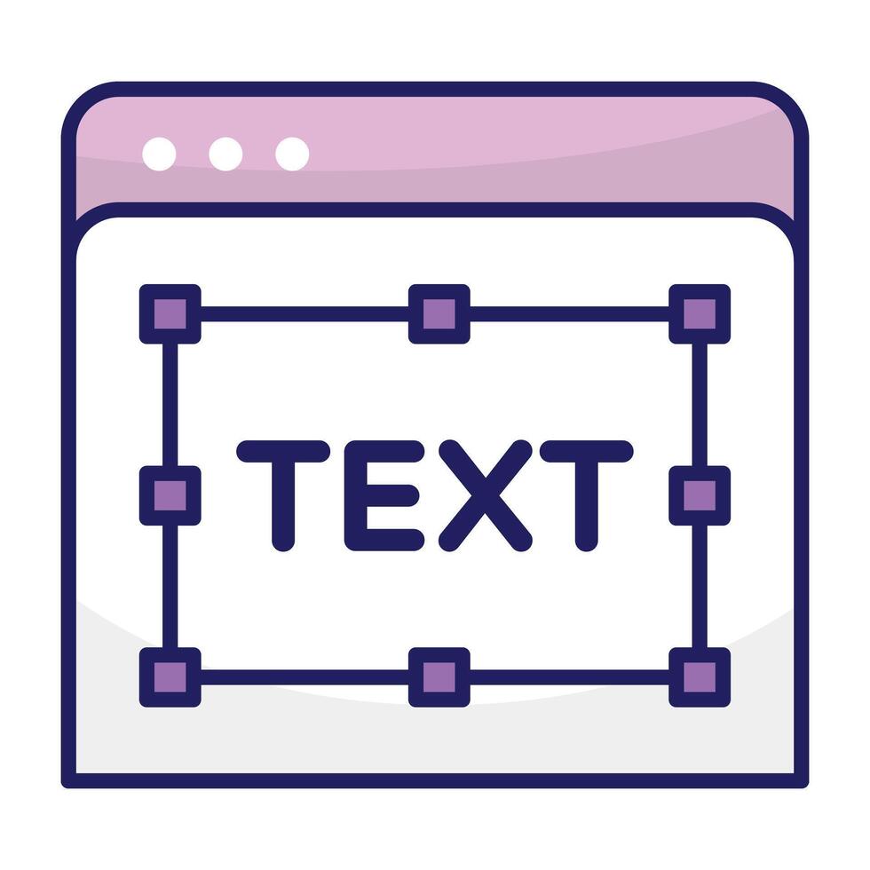 Premium download icon of text website vector