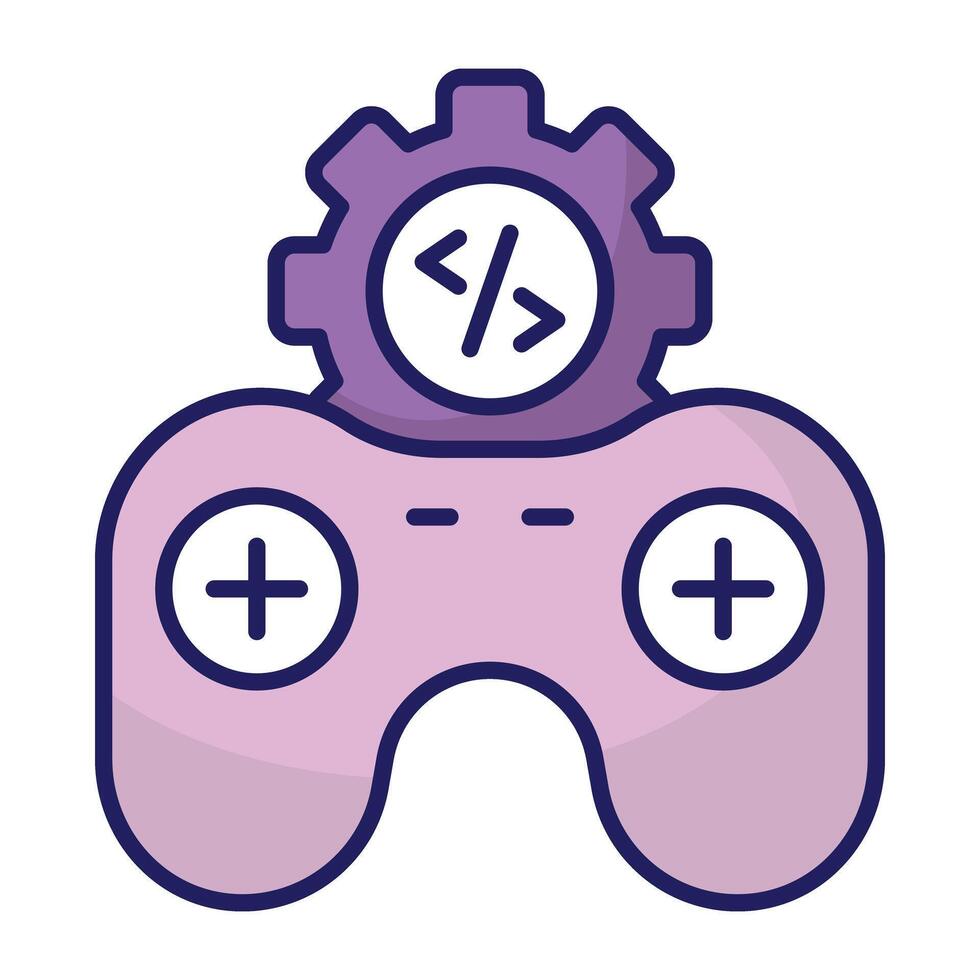 Modern design icon of game development vector