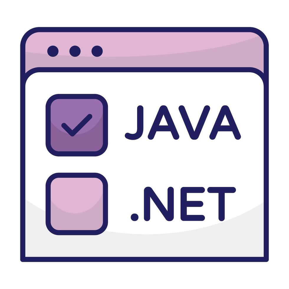 An icon design of web domains vector