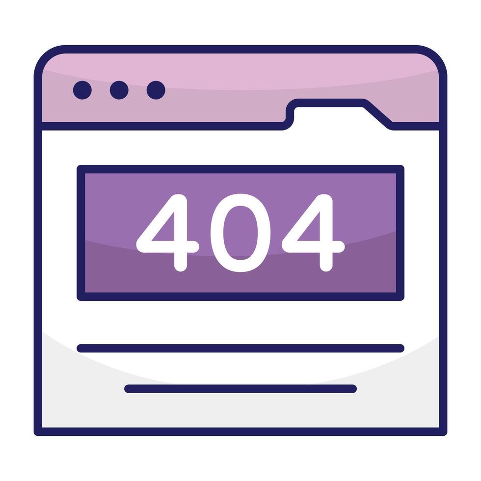 A creative design vectors of error 404