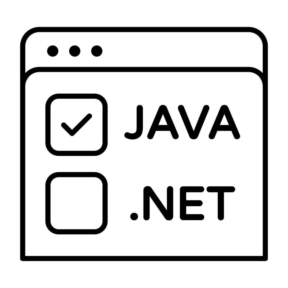 An icon design of web domains vector