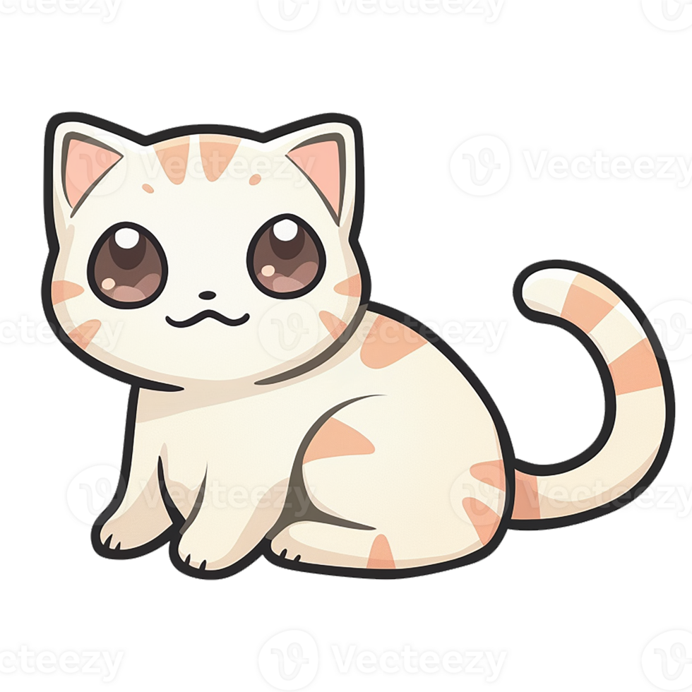Cartoon cute cat png