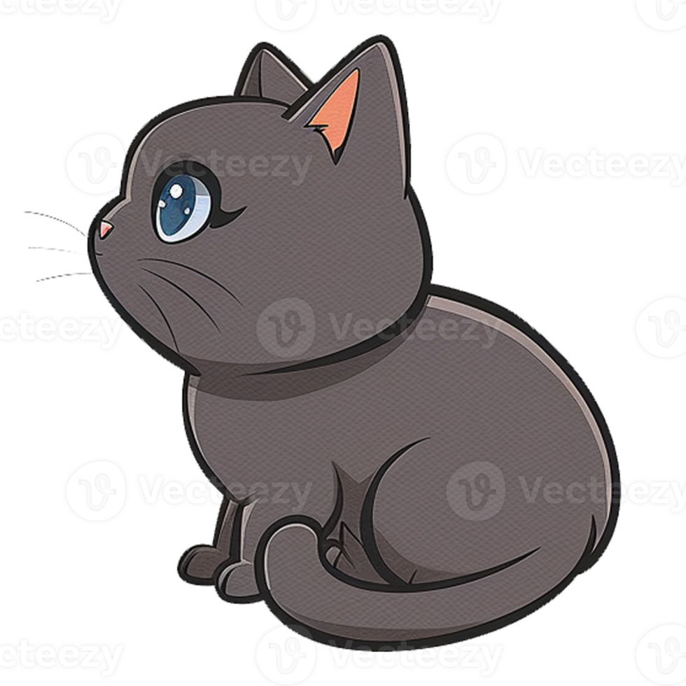 Cartoon cute cat png