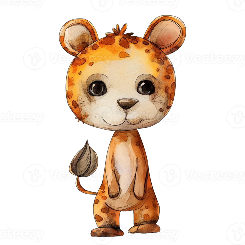 Cute cartoon tiger png