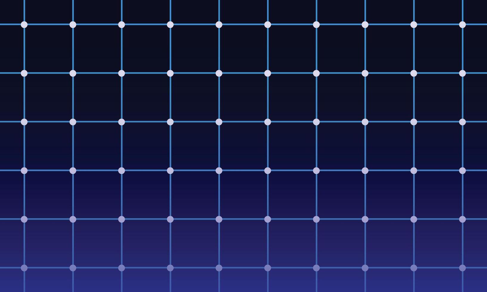 Blue grid lines on black background vector