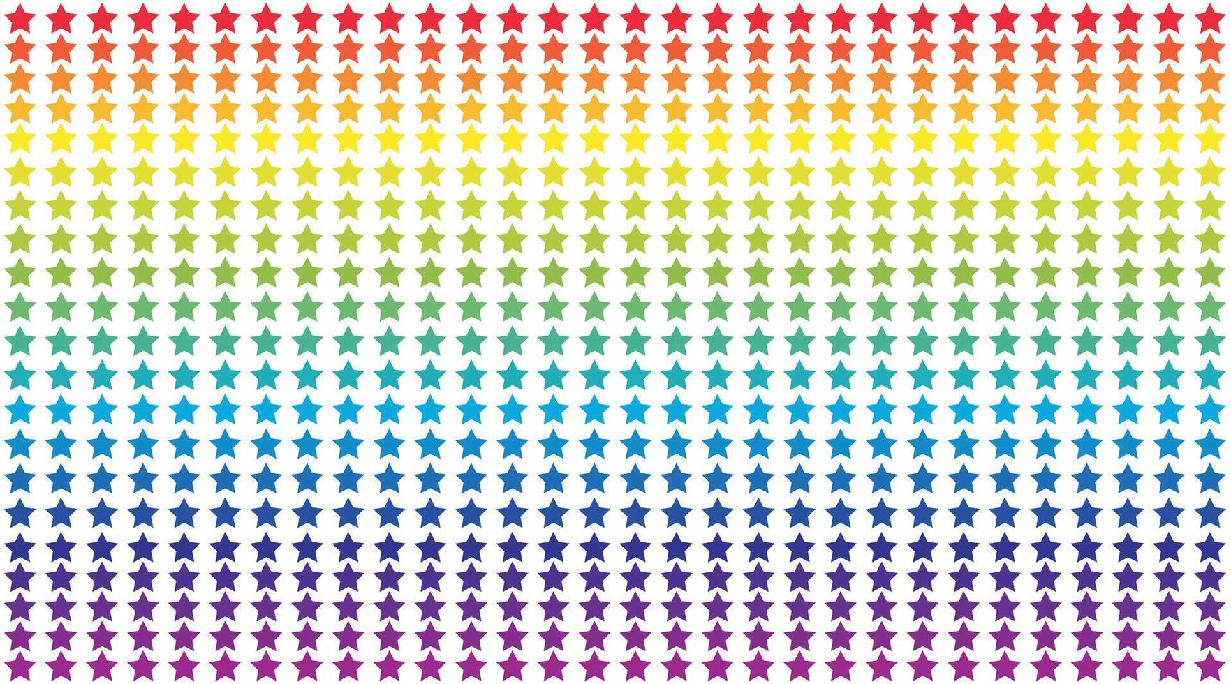 Abstract background with stars rainbow vector