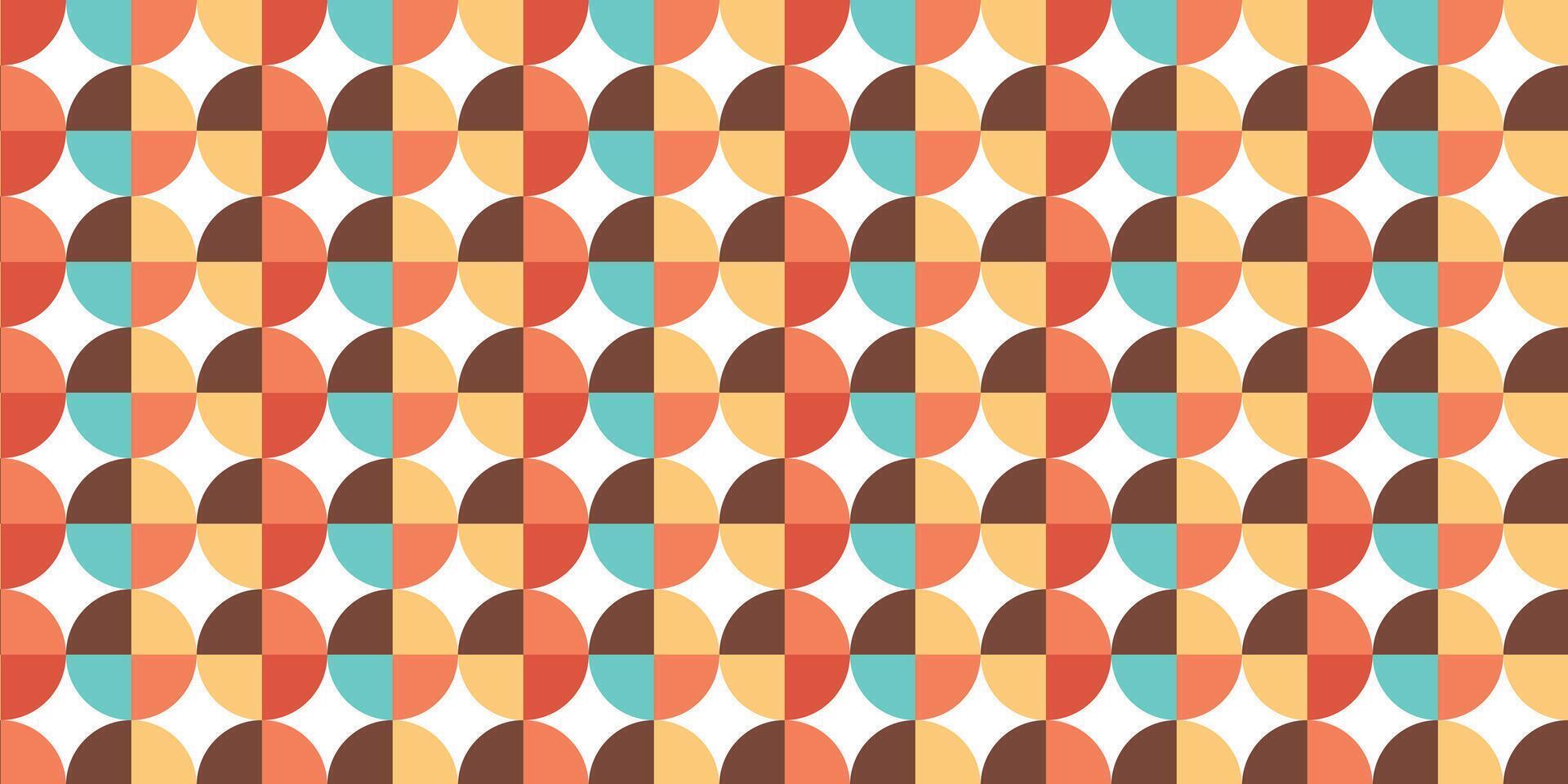 Retro abstract geometric shape background vector