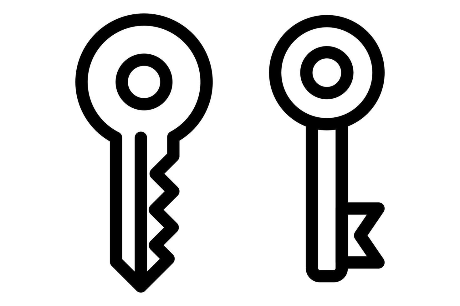 Illustration of key symbol design vector