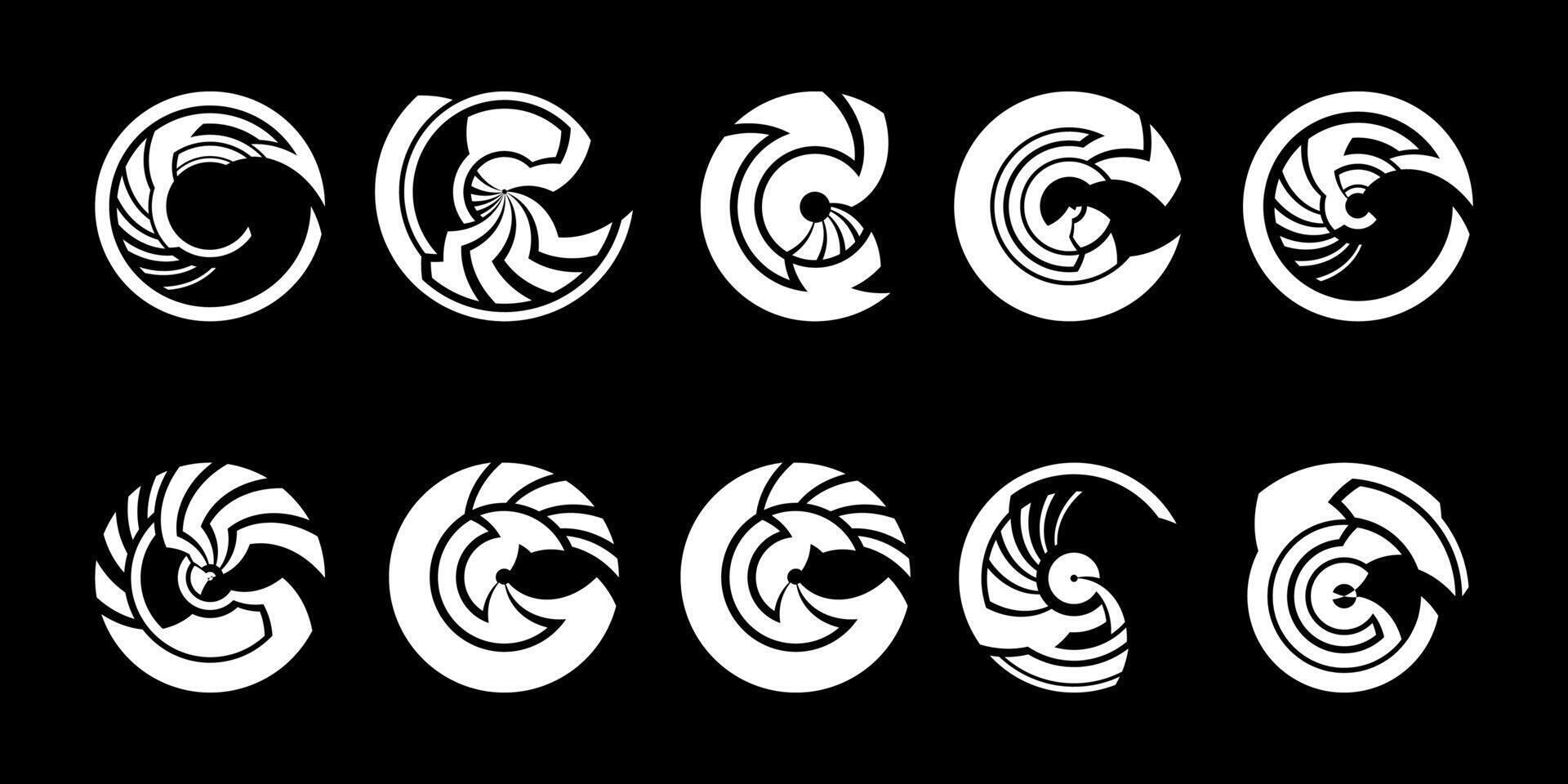 Futuristic cyberpunk sci fi interface element circle hud technology frame graphic design template vector