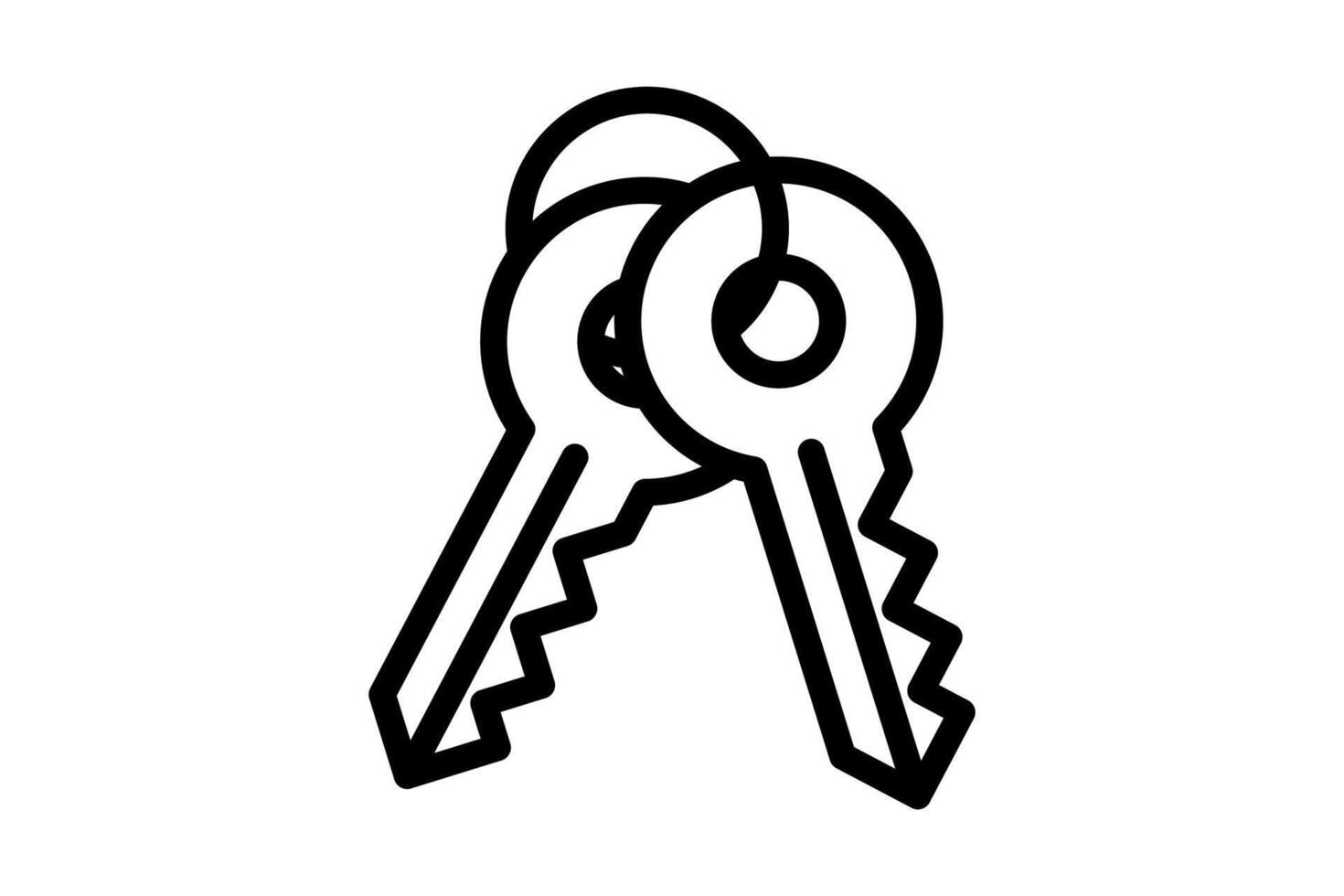 Illustration of key symbol design vector