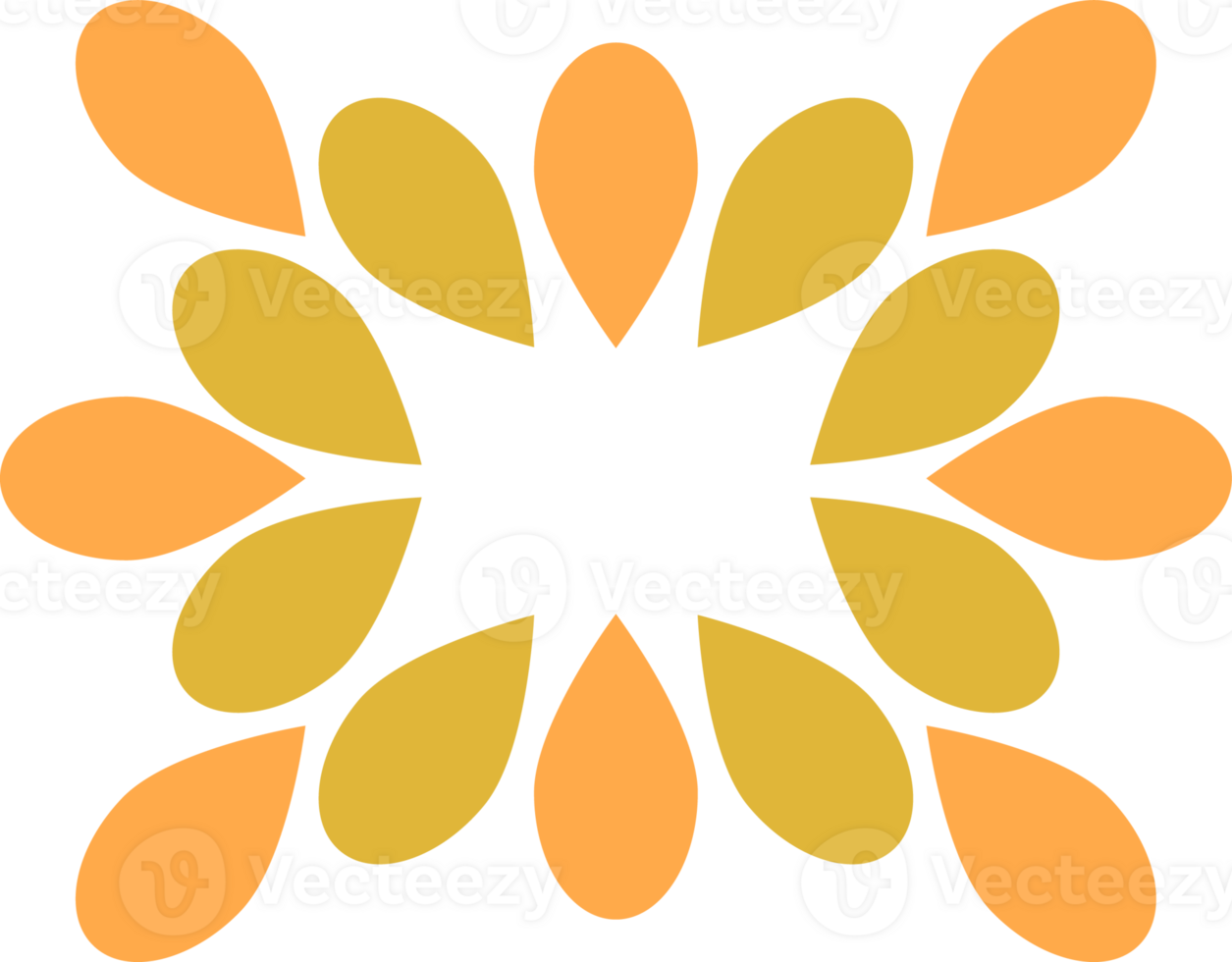 soft color flower petal design png