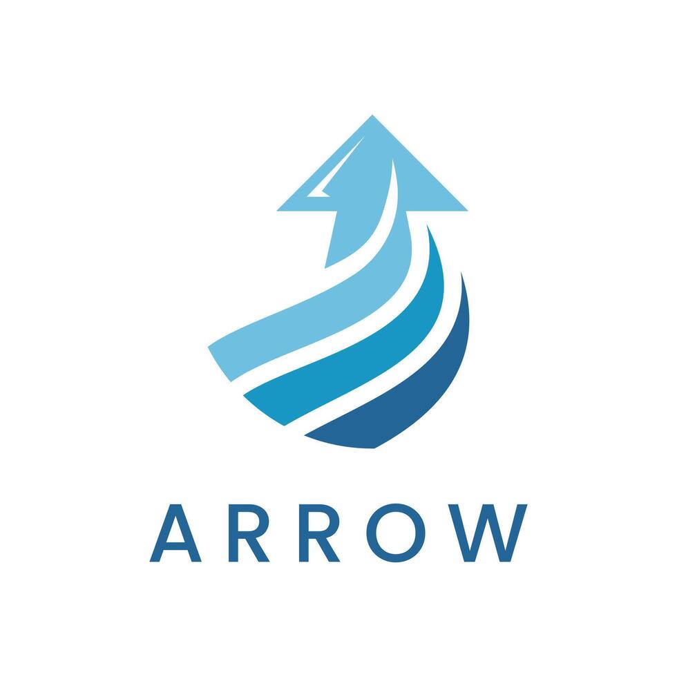 Arrow Logo Illustration Modern Symbol Professional Design for Business Growth vector