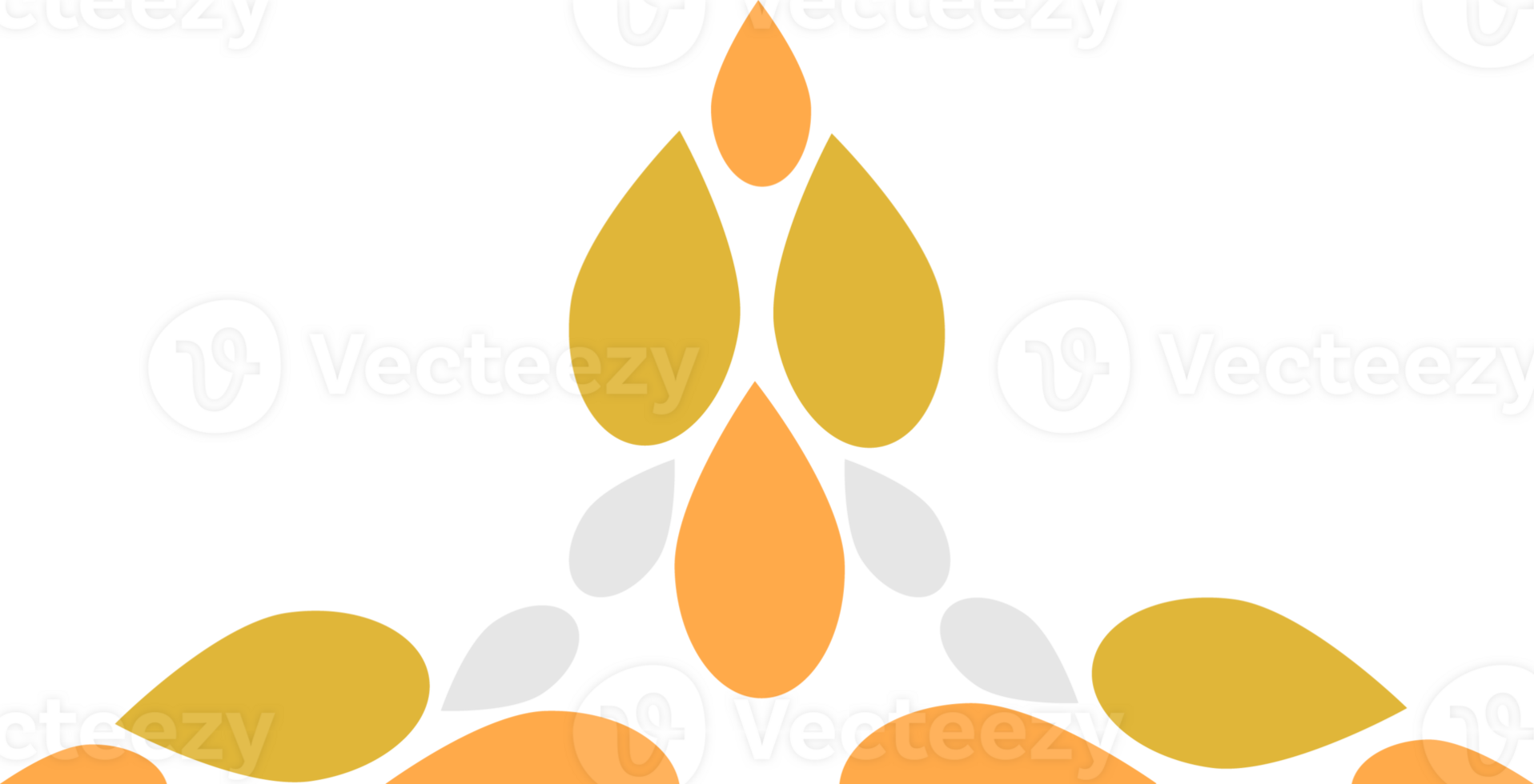 flower petal frame decoration design png