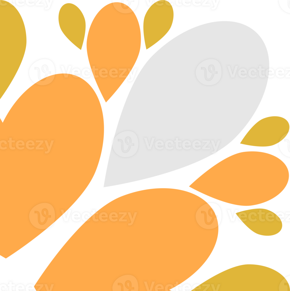 flower petal frame corner decoration png