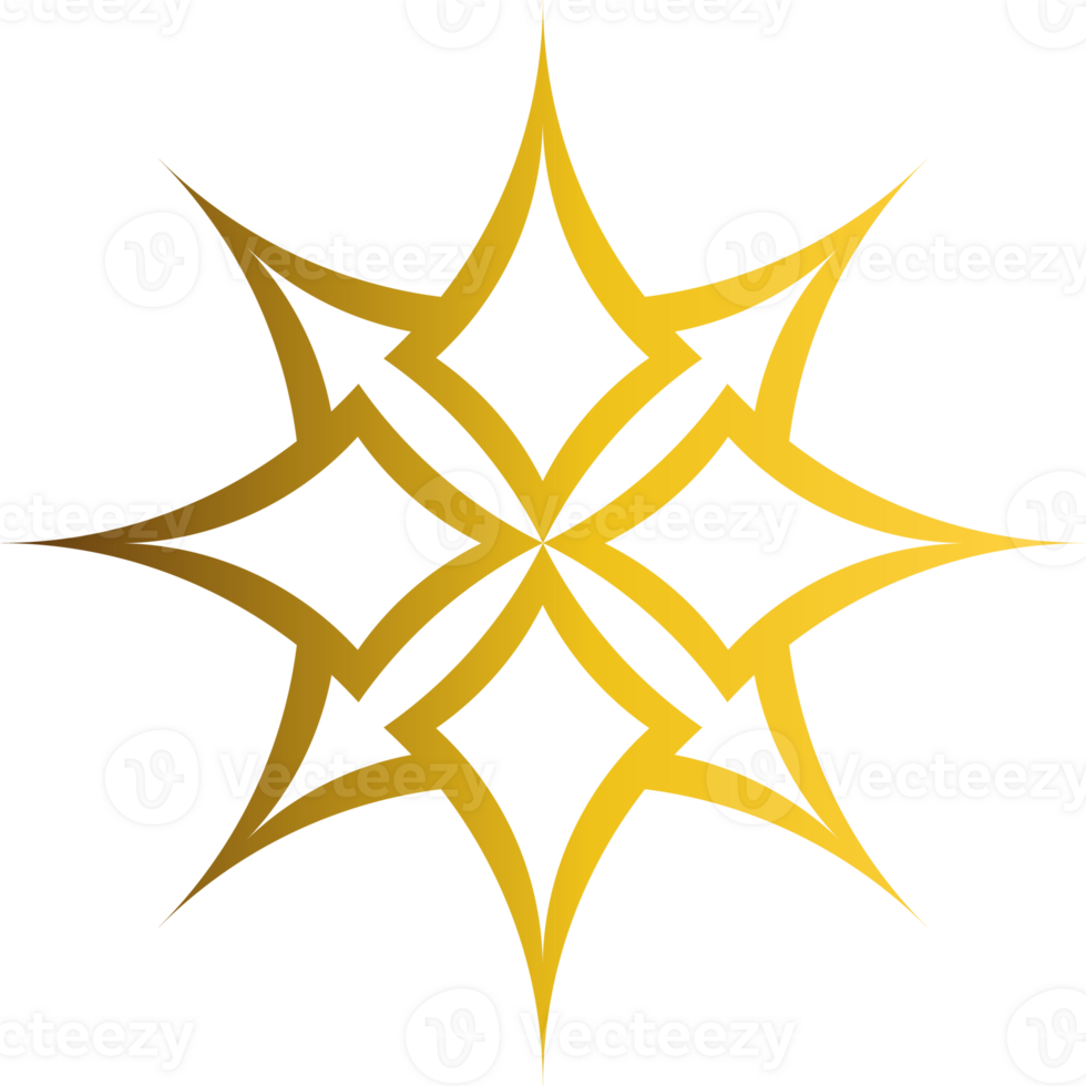 luxury golden floral frame decoration png