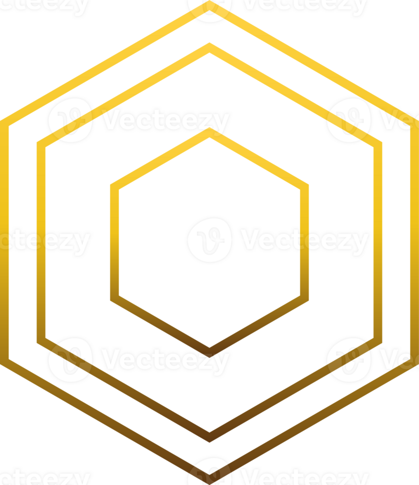 luxury golden geometry pattern element png