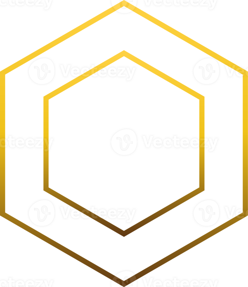 luxury golden geometry pattern element png