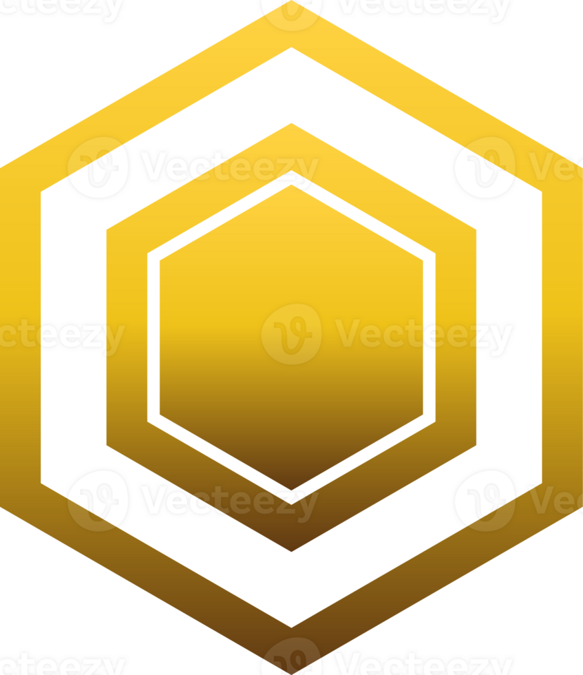 luxury golden geometry pattern element png
