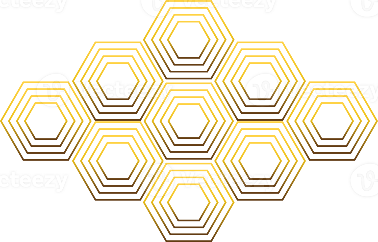 luxury golden geometry pattern element png
