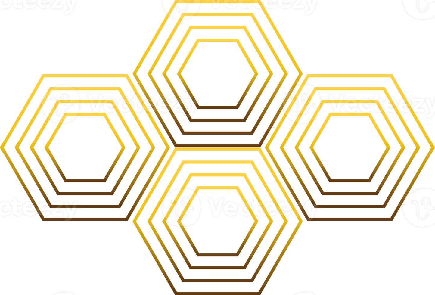luxury golden geometry pattern element png
