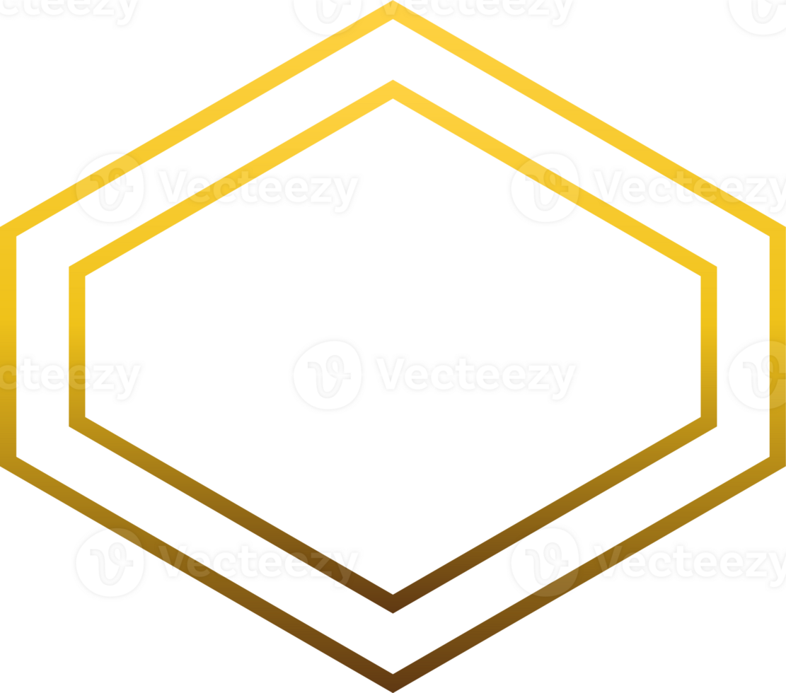 luxury golden geometry pattern element png