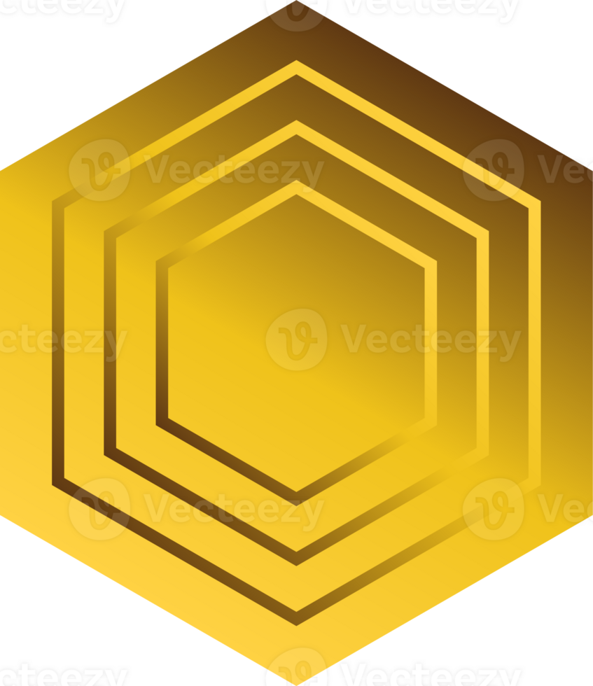 luxury golden geometry pattern element png