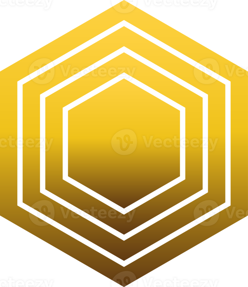 luxury golden geometry pattern element png