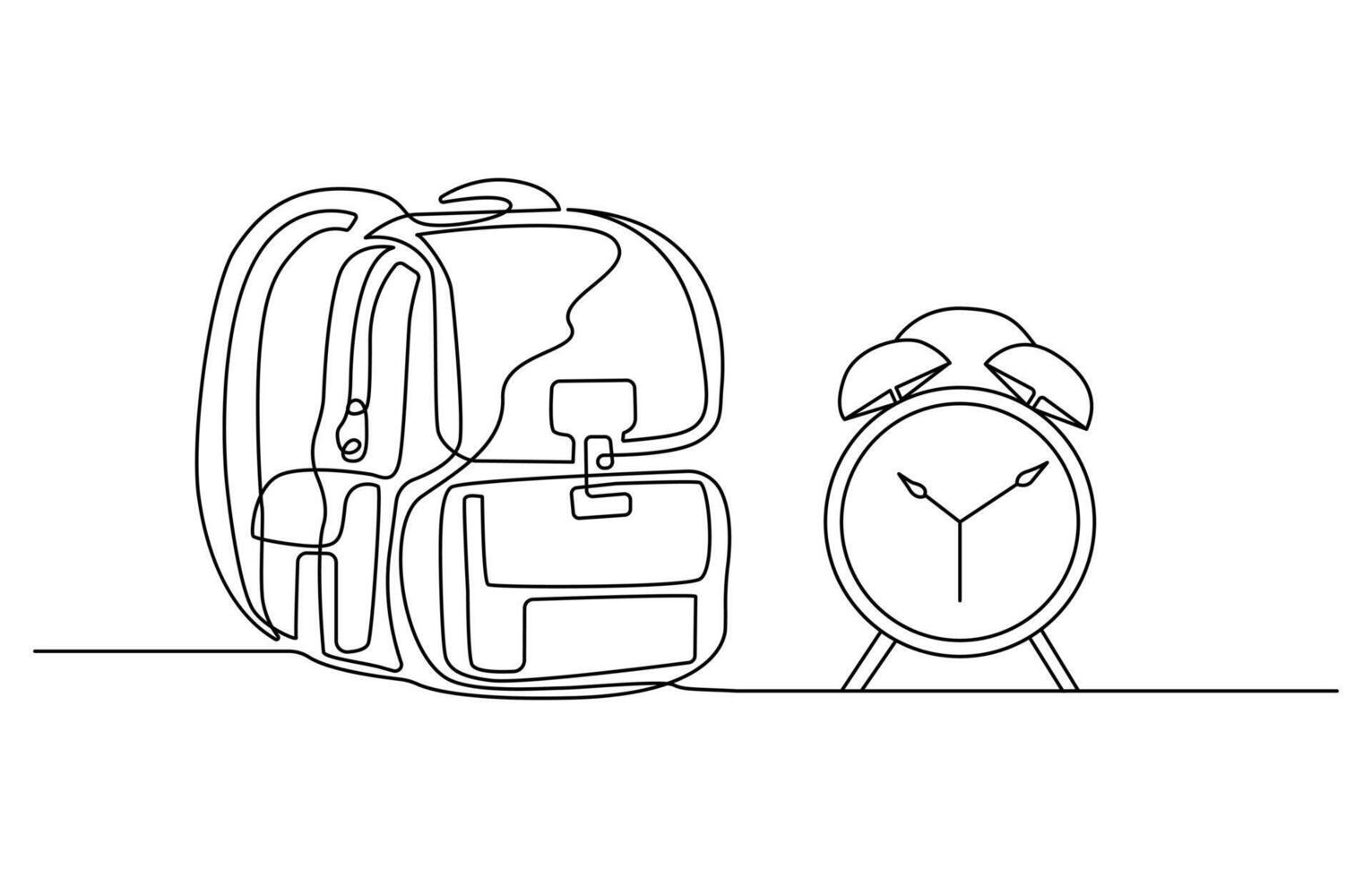 School bag for kindergarten student. Back to school, education concept. illustration vector