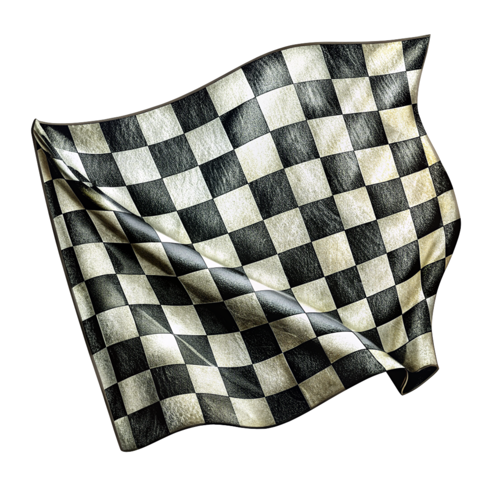 Image of Black and White Checkered Flag png