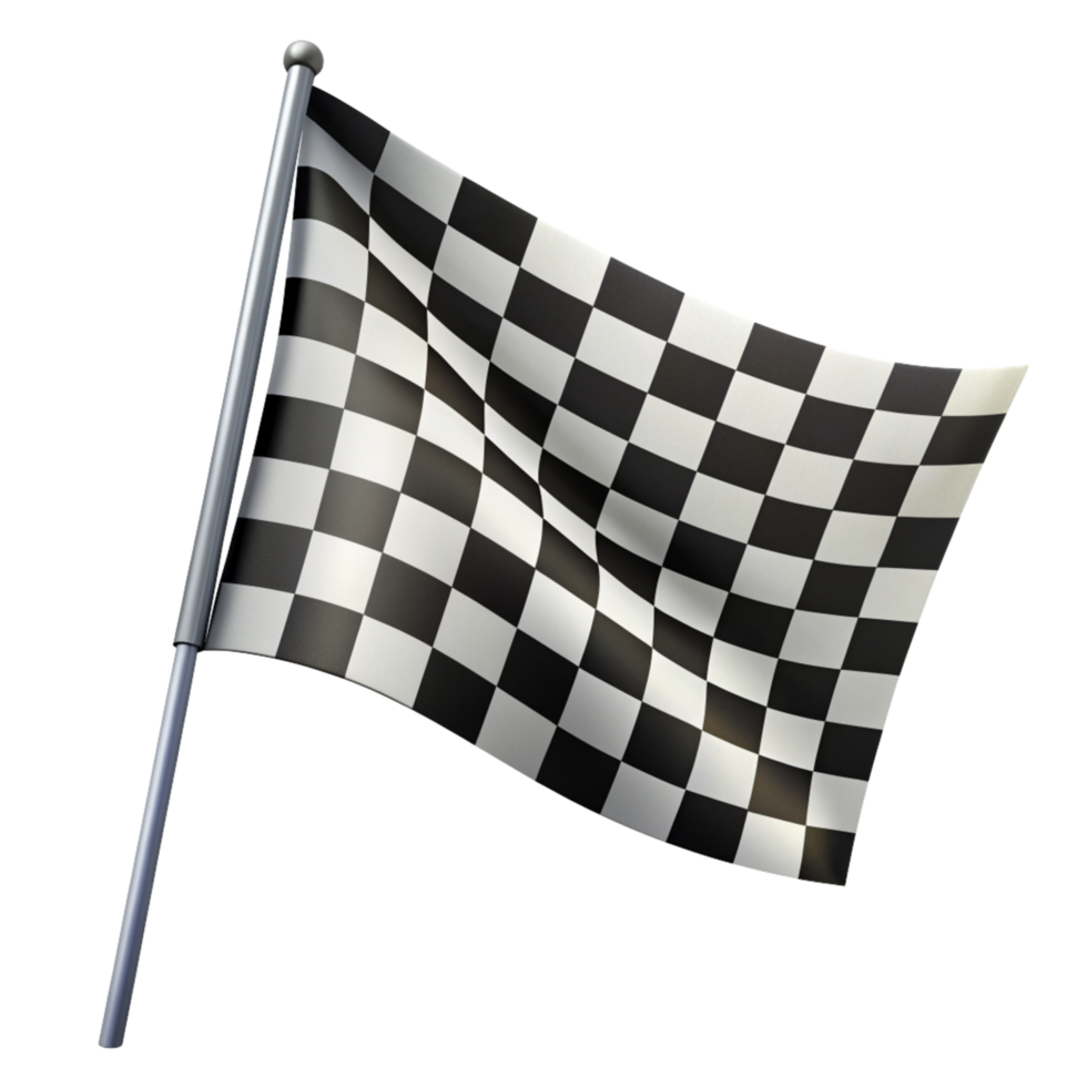 Black and White Checkered Flag Concept png