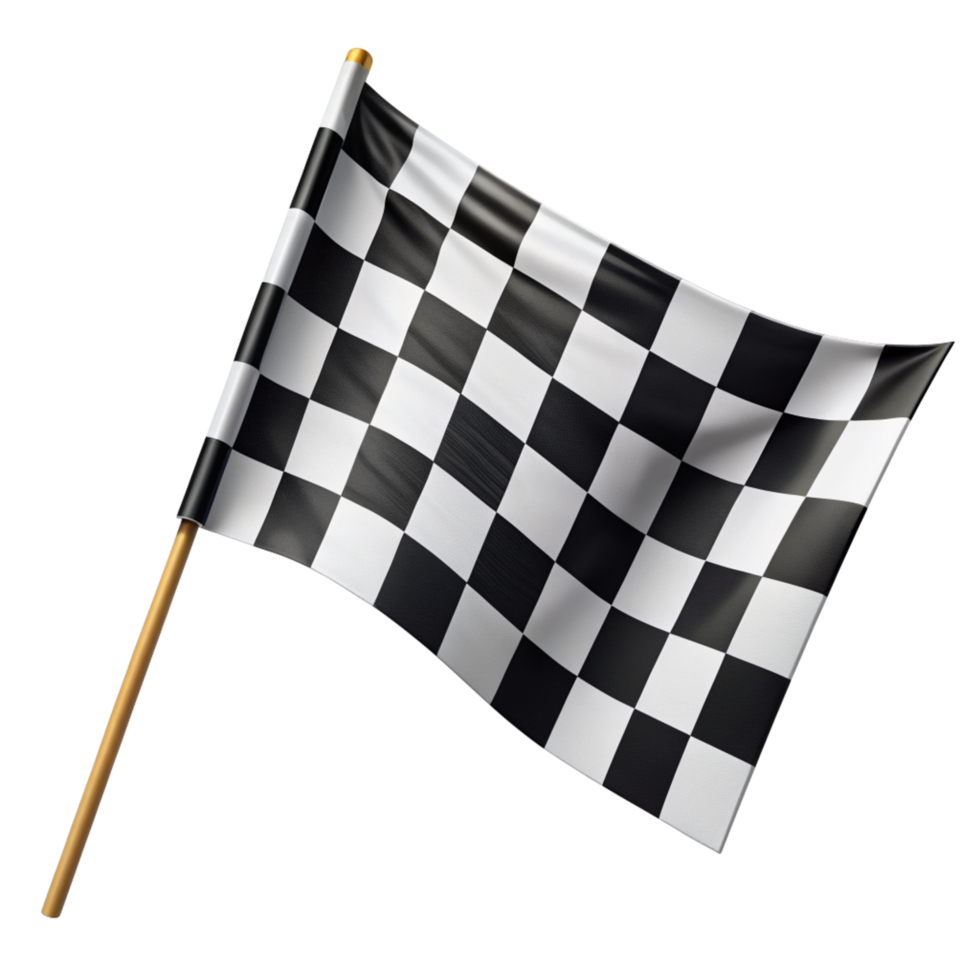 Black and White Checkered Flag Design png