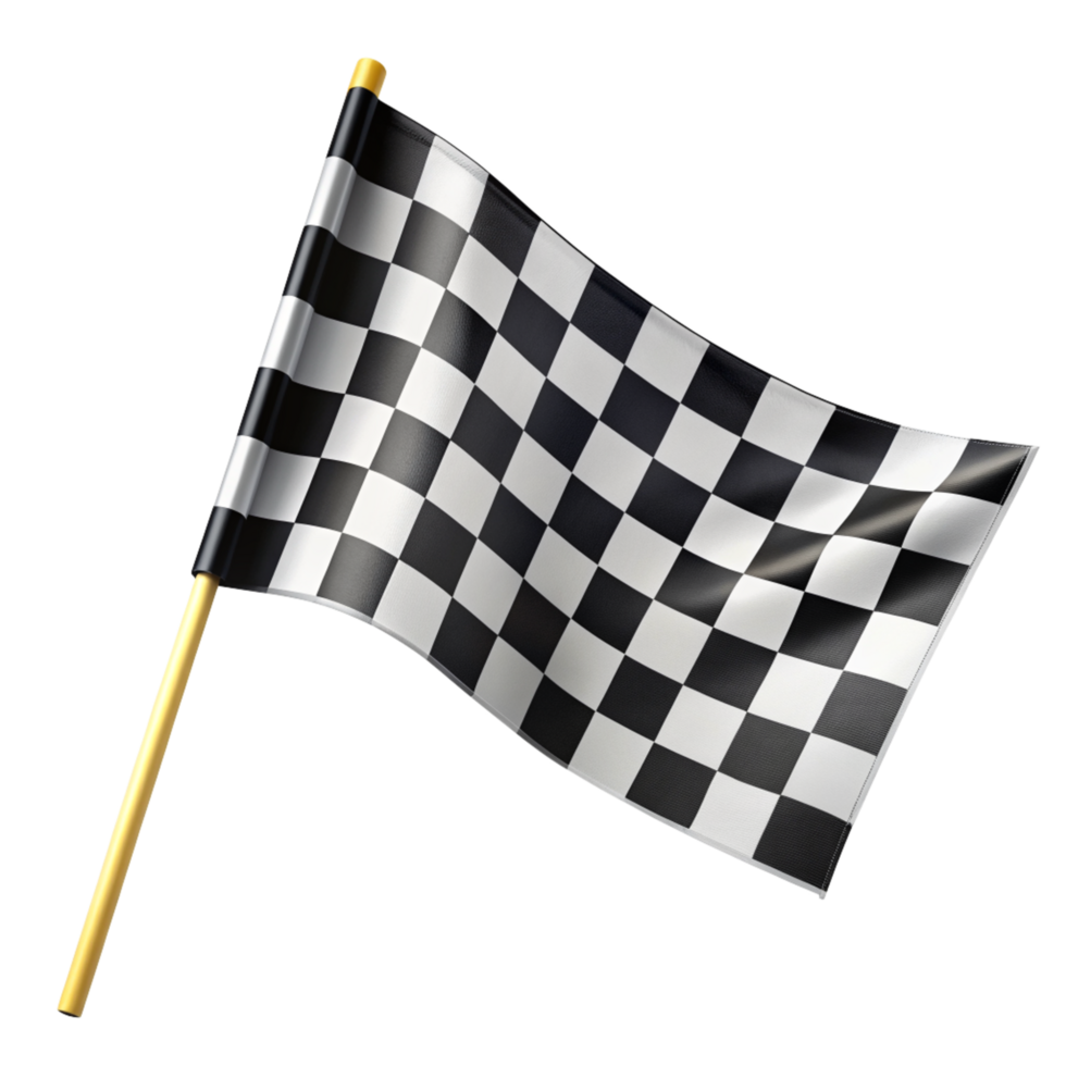 Black and White Checkered Flag Image png