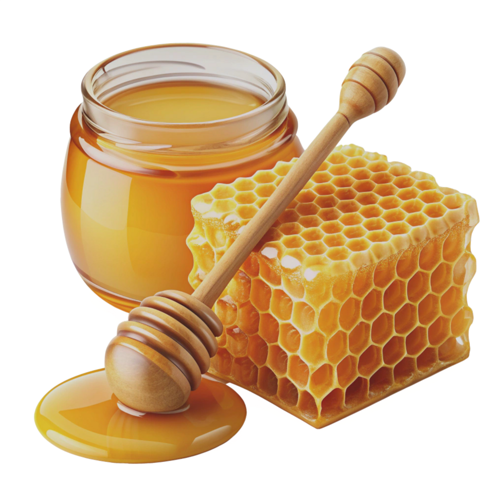 Honey and Honeycomb Realistic Asset png