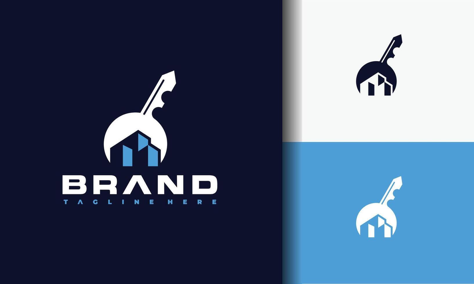 build door lock logo vector