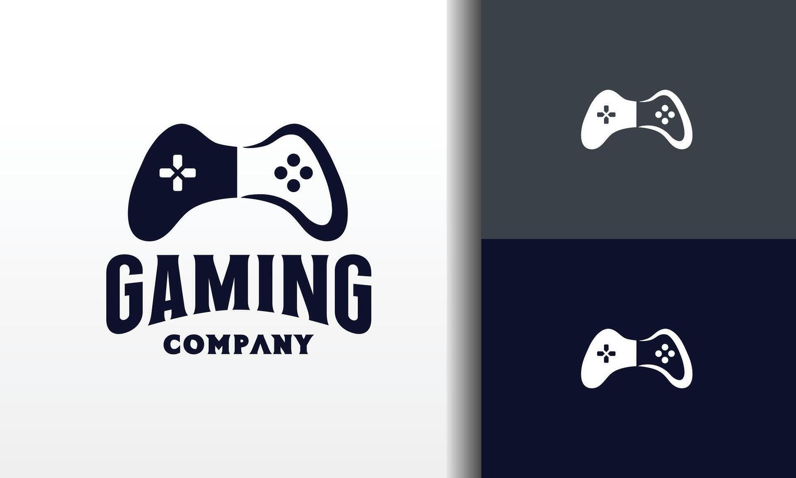 simple stick controller game logo vector