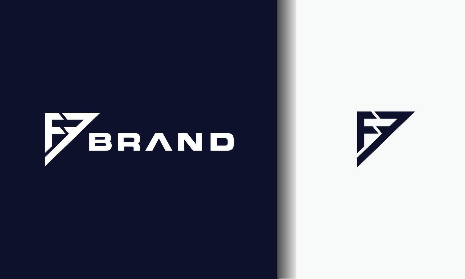 monogram letter FF logo vector