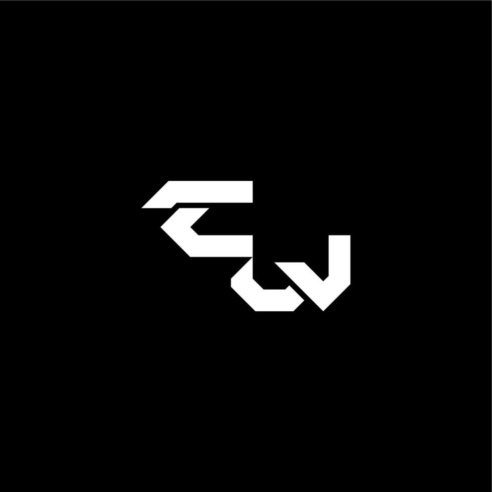modern monogram initial bold futuristic concept CW techno style letter vector