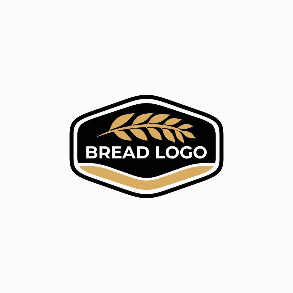 Bread logo design simple for brand vector