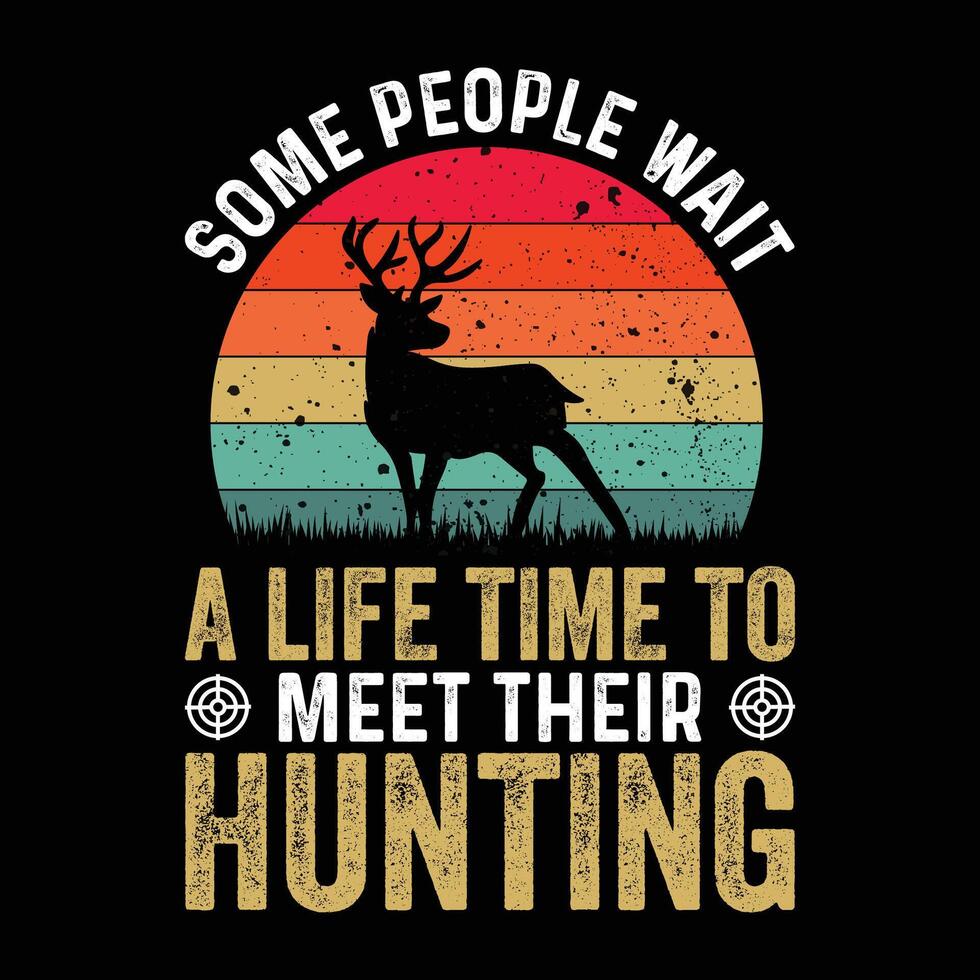 Hunting t shirt design vector