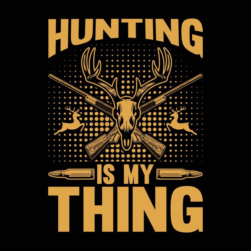 Hunting t shirt design vector