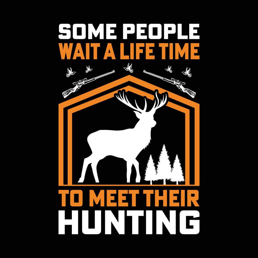 Hunting t shirt design vector