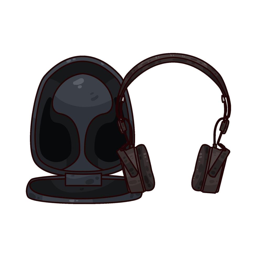 Illustration of headphone vector