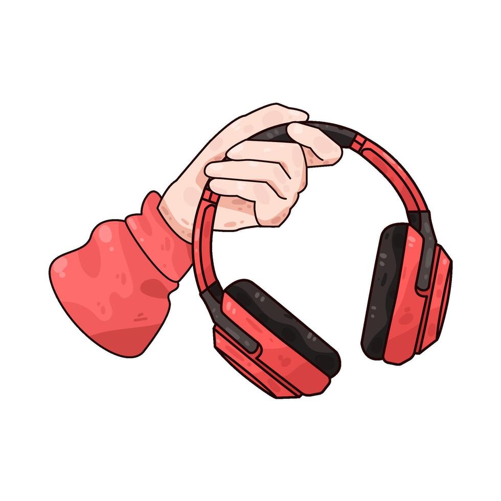 Illustration of headphone vector