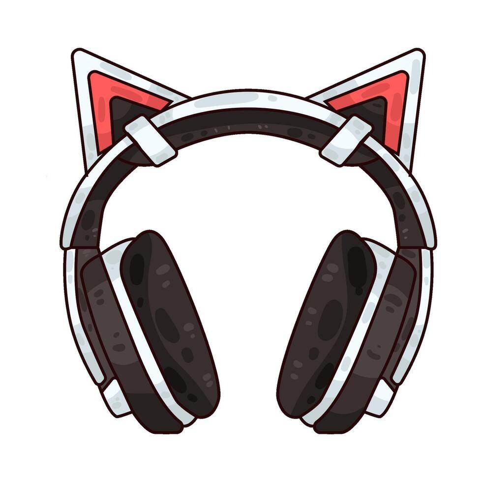 Illustration of headphone vector