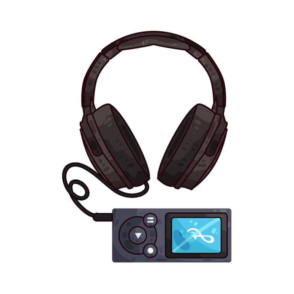 Illustration of headphone vector