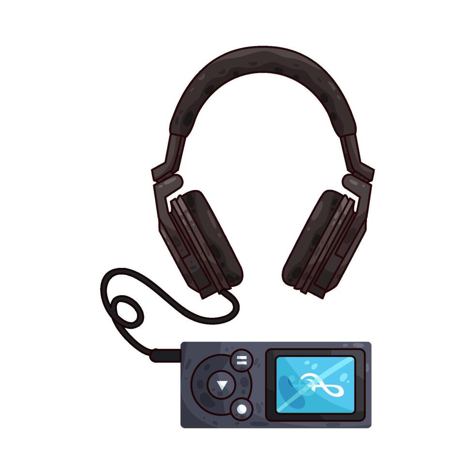Illustration of headphone vector