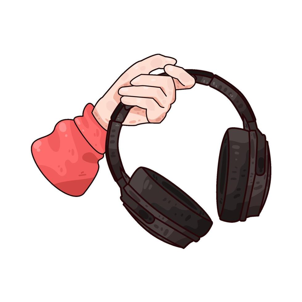Illustration of headphone vector